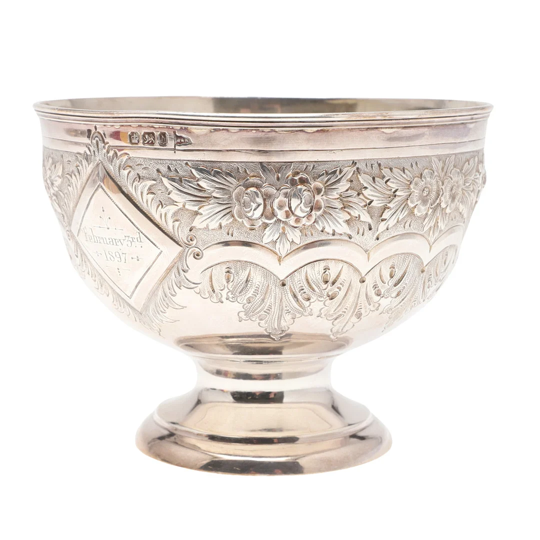 A LATE VICTORIAN SMALL SILVER BOWL. — Silver — Lawrences Auctioneers