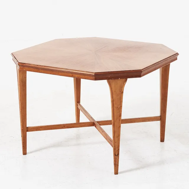 SOFFBORD, Nordiska Kompaniet, Alm och björk, plakettmärkt, 1941.