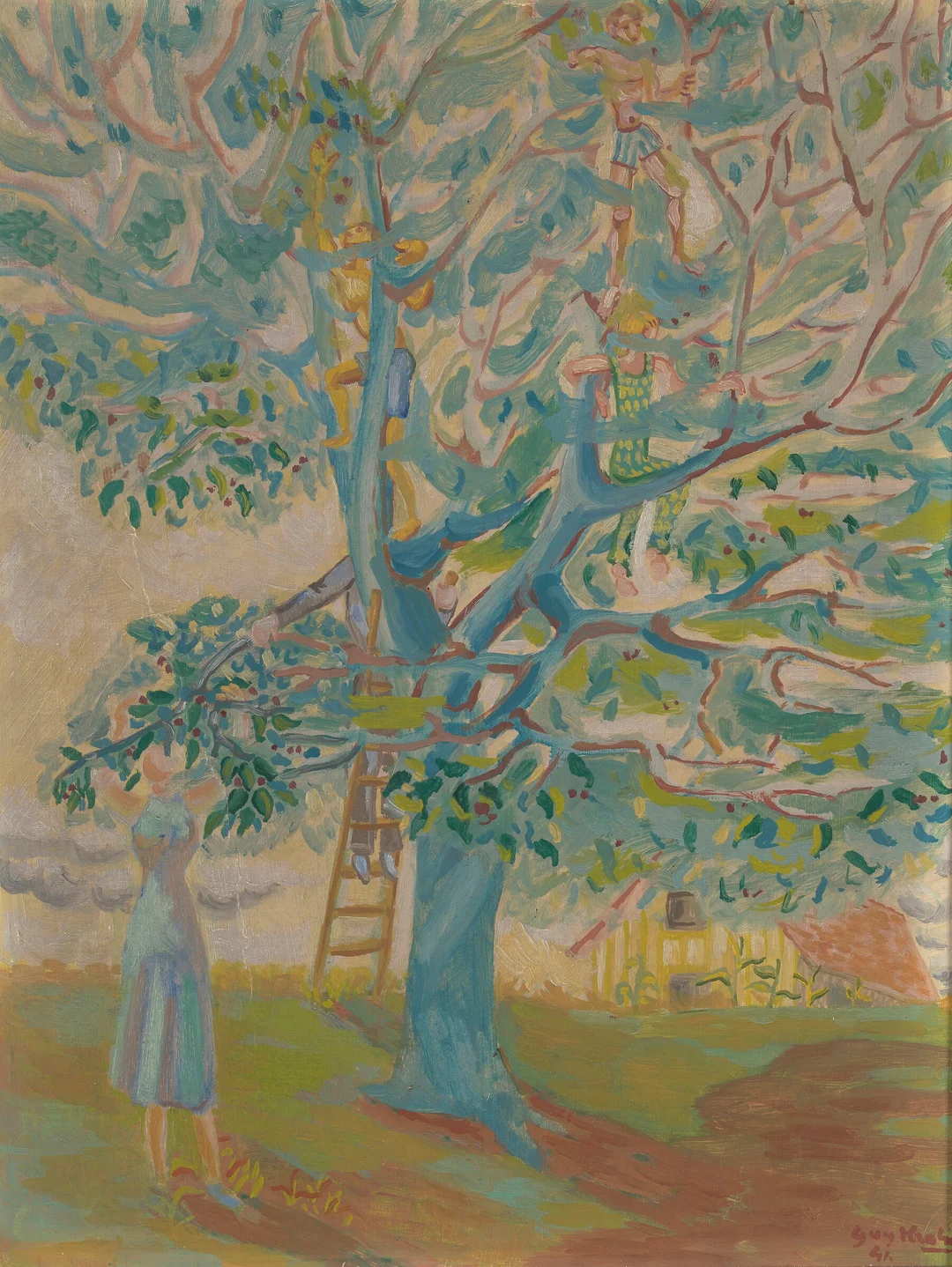 Krohg, Guy — "Kirstebærtreet" 1941 — Kunst/Maleri — Blomqvist