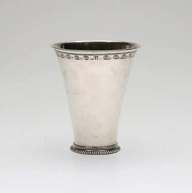 BÄGARE, silver, Johan Pettersson Berg (verksam 1727-1762), Norrköping 1742.