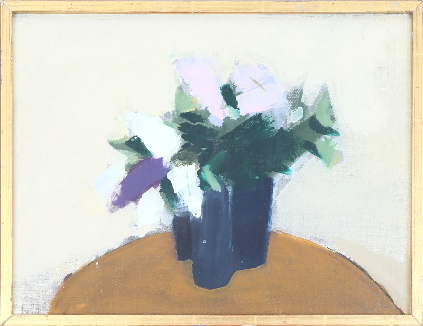 BENGT REINHOLTZ. olja på pannå, signerad BOW ,"Syrener". — Paintings — Södermanlands Auktionsverk