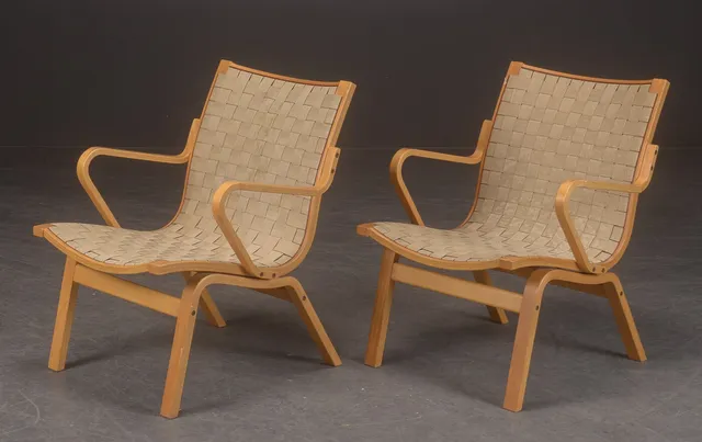 Finn Østergård, par lænestole, model Albert, bøg (2)
