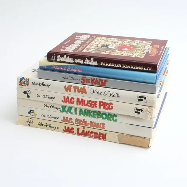 WALT DISNEY. Seriealbum, 8 stycken.