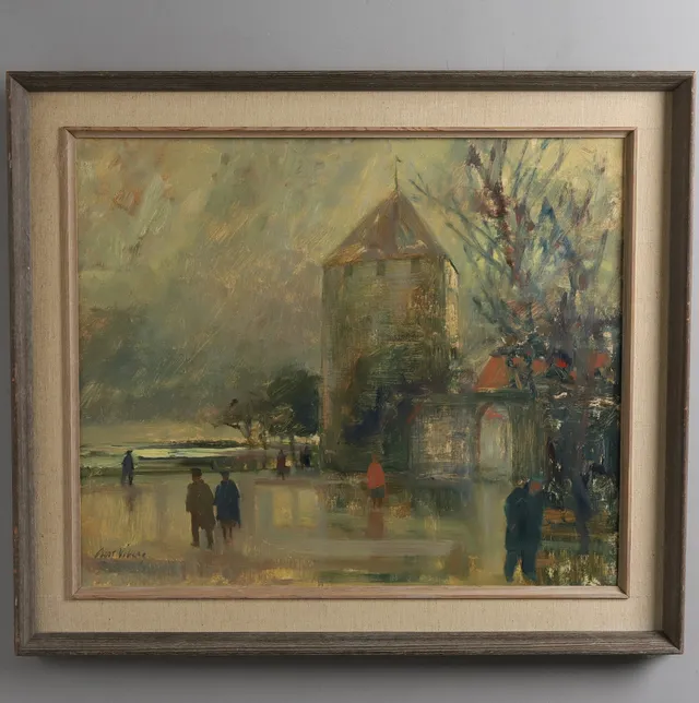 CURT VIBERG. OLJA PÅ PANNÅ, "Visby".