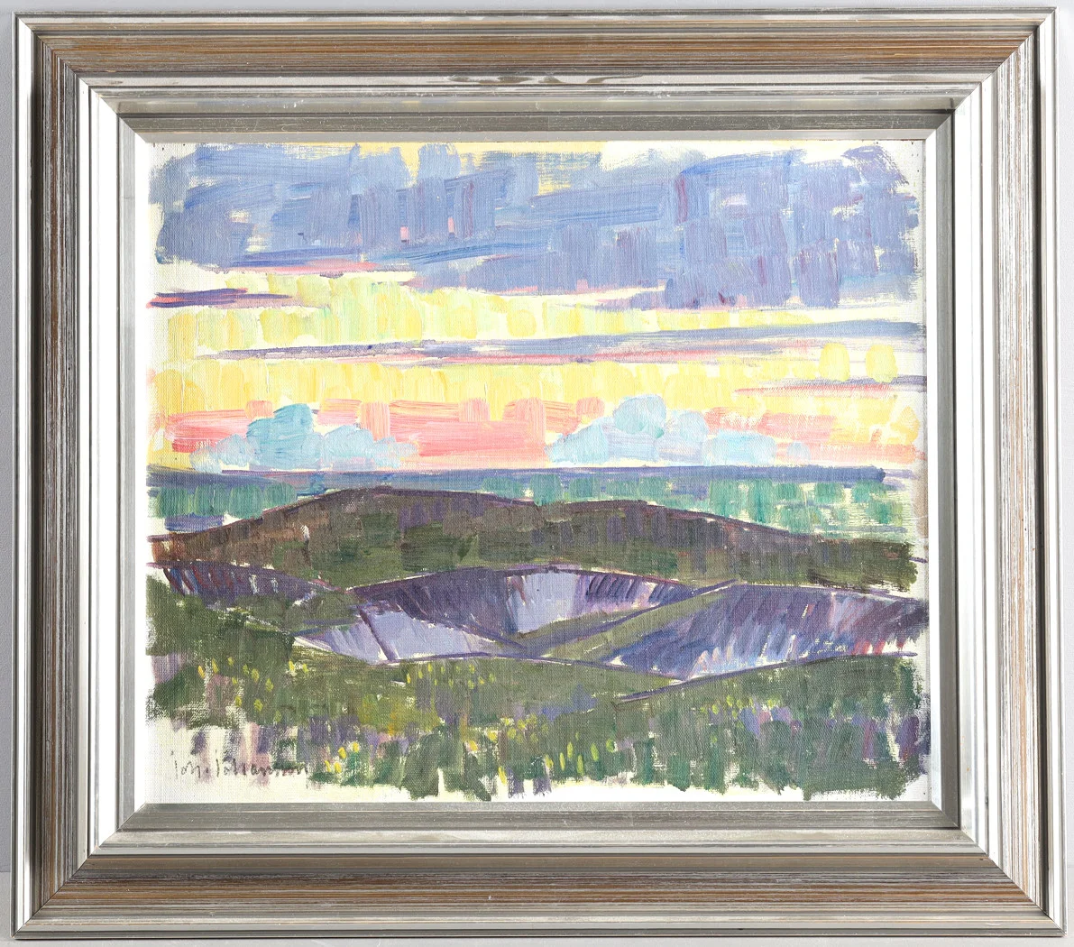 JOHAN JOHANSSON. "Hallands Väderö, 1936", olja på pannå. — Paintings — Stockholms Auktionsverk Helsingborg