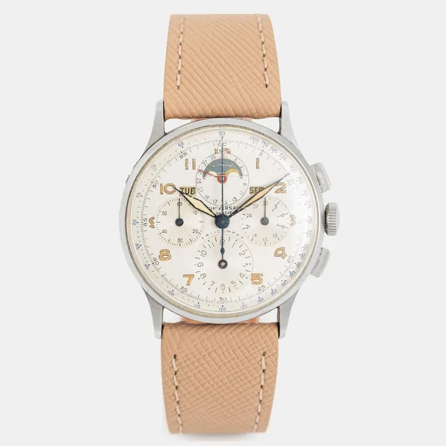 Universal Genève, Tri-Compax, kronograf, ca 1945.