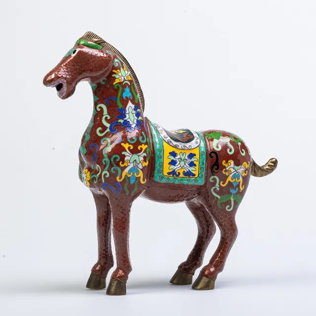 CHINESE CLOISONNE HORSE.
