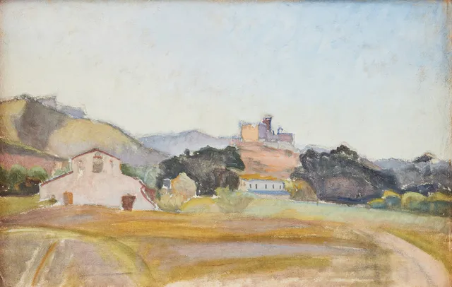 IVAN AGUÉLI. “Spanskt landskap" (Spanish landscape).