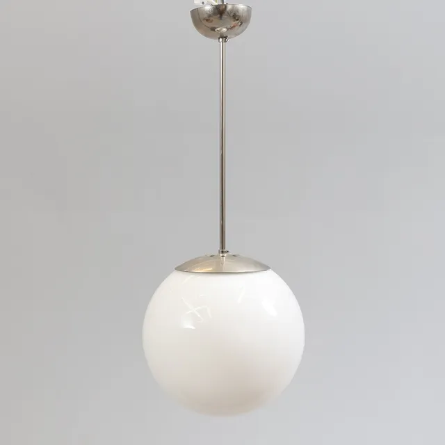 KLOTLAMPA, metall och glas, 1900-tal.