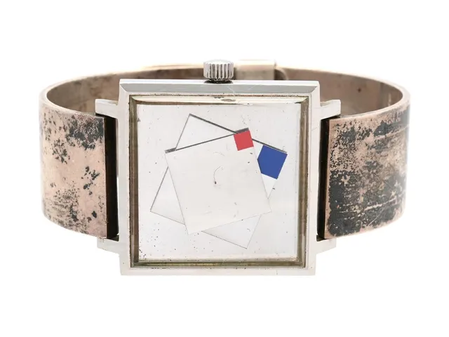 JUNGHANS, "Te Laake, Puls-Art", Cal 651.10 (ETA 2451), Boett nr. 2783.025.30 / 01-73 / 8-73, herrur, 30 x 30 (37) mm, stål, automatisk, plexiglas, skadad urtavla, ca 1973, länk i silver ej original..