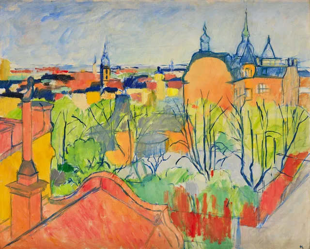 Hilding Linnqvist, "Vårutsikt över Stockholm".