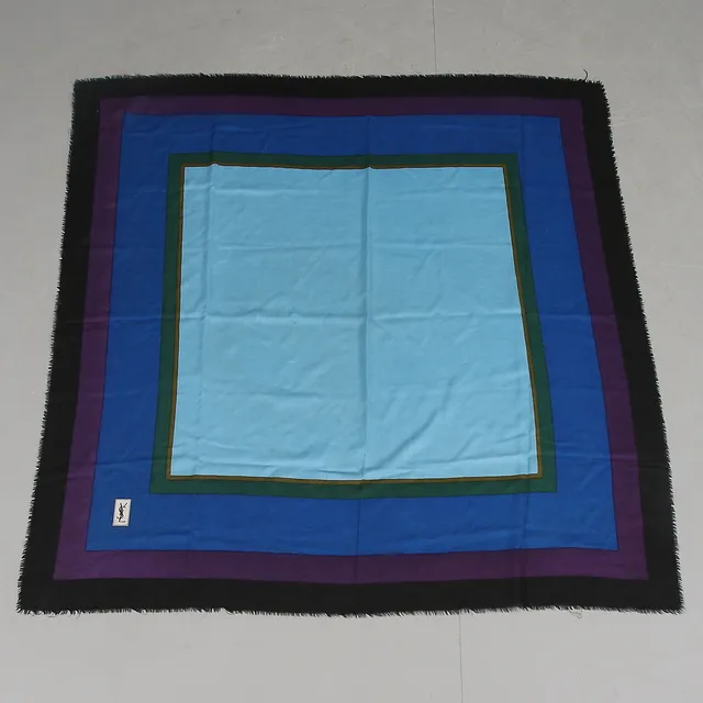 SCARF, silke, bomull, Yves Saint laurent, 1900-talets senare del.