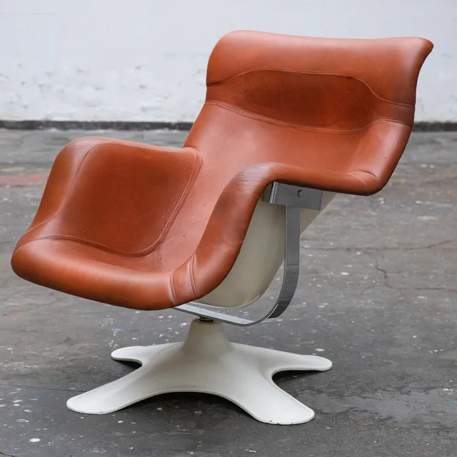 YRJÖ KUKKAPURO. Avarte, Lounge Sessel Modell Karuselli (6-41).