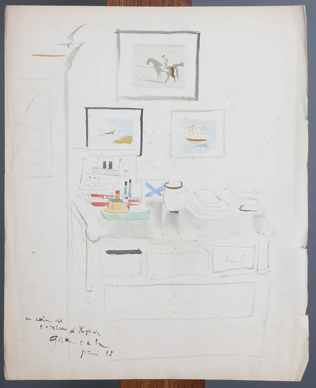 EMILI GRAU SALA. "Un coin de l'atelier d'Ynglada".