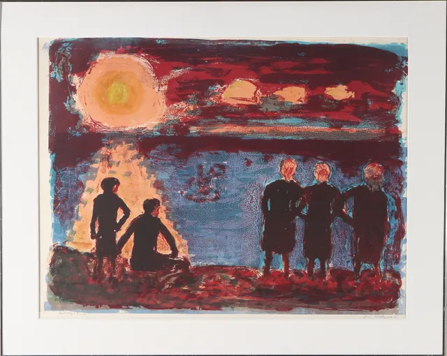 Jens Søndergaard. Sunset at the beach