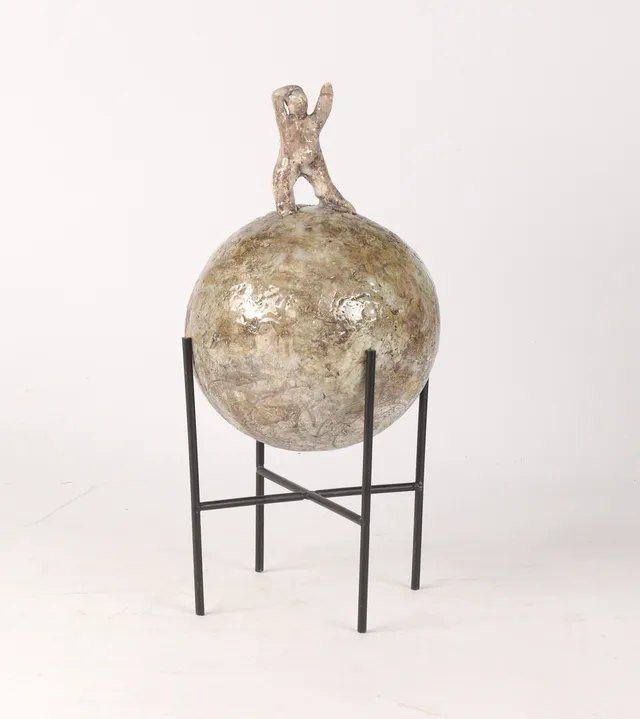 Anna Marie Junker. 'Mr. Brandt' Stoneware Figurine