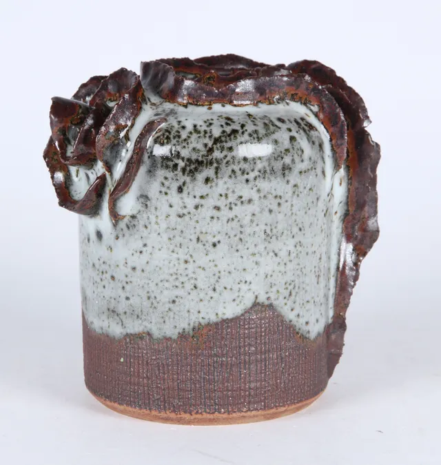 Jørgen Mogensen. Sculptural vase of glazed stoneware