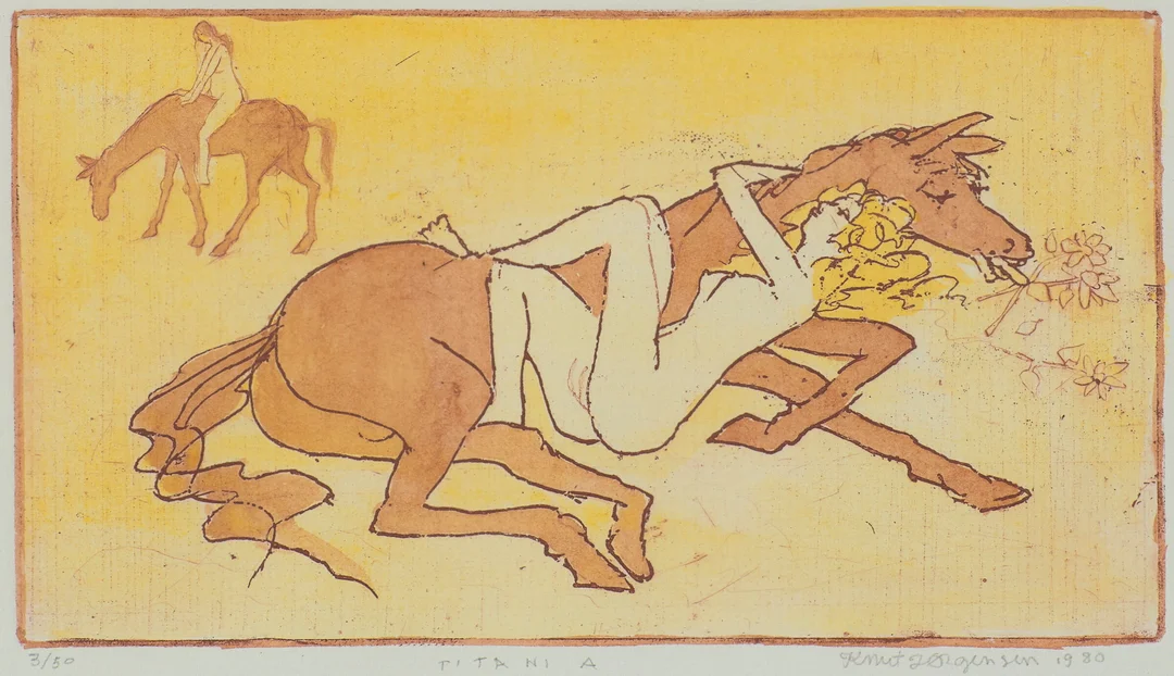 Jørgensen, Knut — "Titania" 1980 — Kunst/Grafikk — Blomqvist