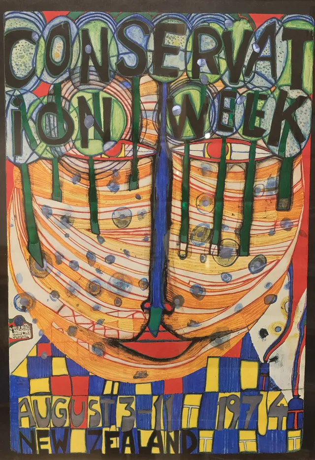 FRIEDENSREICH HUNDERTWASSER. AFFICH.