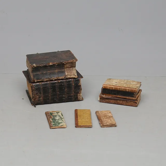 BÖCKER, 9 delar, 1700-1800 tal.