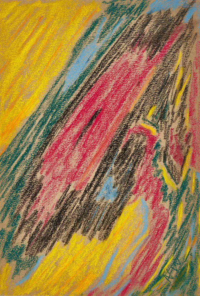 NELL WALDEN (Sverige, 1887-1975), Komposition, monogramsignerad, pastell på papper.