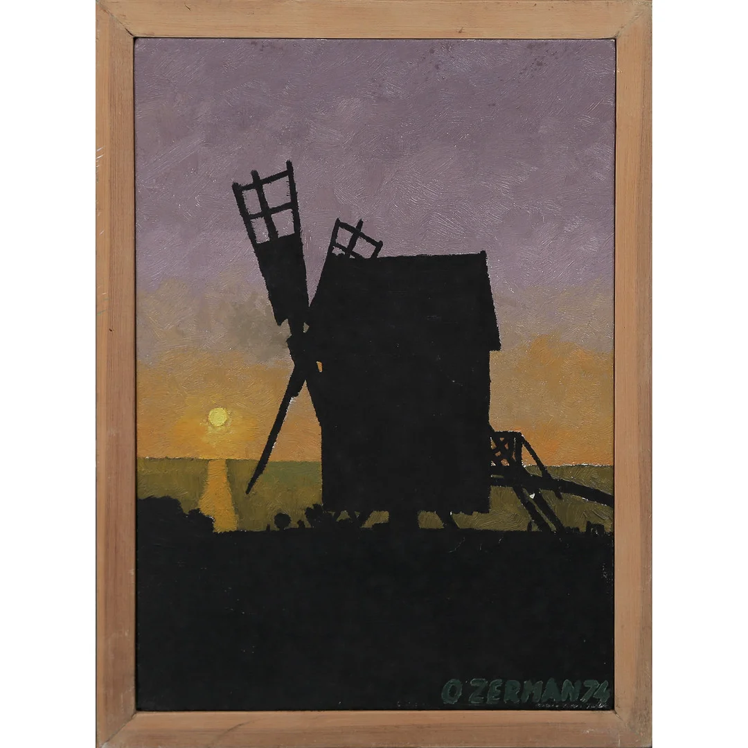 OIDENTIFIERAD KONSTNÄR, OLJA PÅ DUK, SIGNERAD O ZERMAN, DATERAD 74. — Paintings — Auktionskammaren Sydost Kalmar