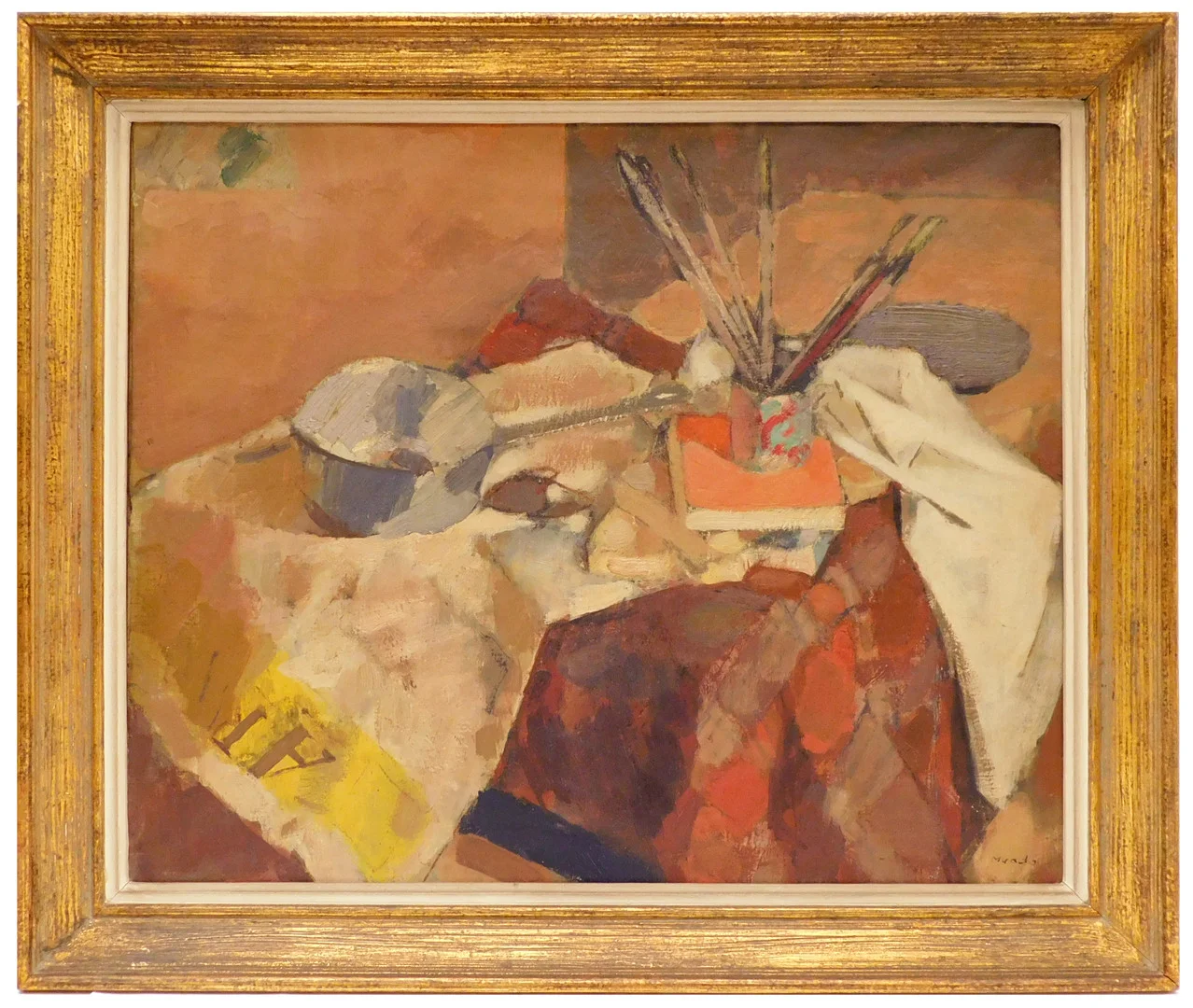 IGNASI MUNDO MARCET (1918-2012). "LA CASSEROLE", óleo sobre lienzo, 1946. — Paintings — Barcelona Auctions