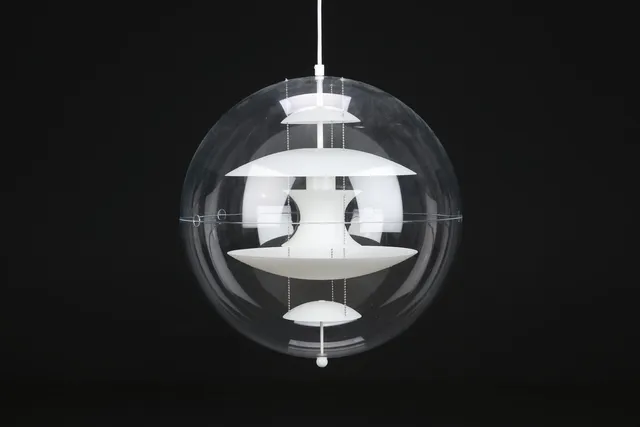 Verner Panton. Pendel, VP-Globe GLAS Ø 50 cm