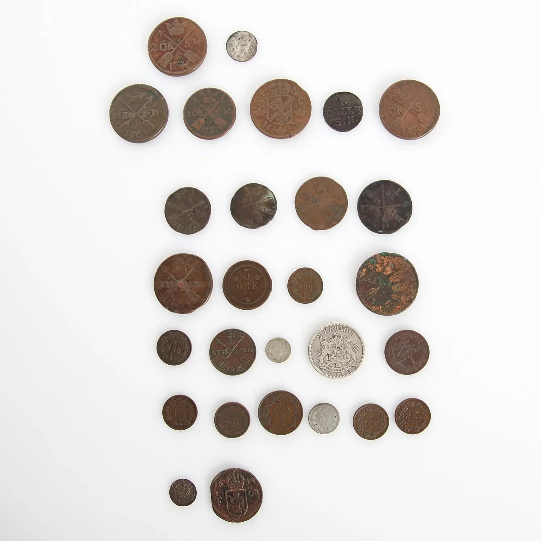 MYNT, 29 st, år 1640-1878. — Coins & Banknotes — Auktionsverket Engelholm
