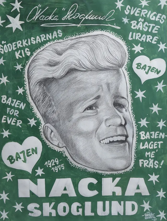 BÖRJE DORCH. Nacka Skoglund. Blandteknik, signerad och daterad -97.