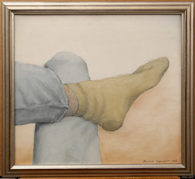 BERTIL WARNOLF. Olja på duk, "Självporträtt I".
