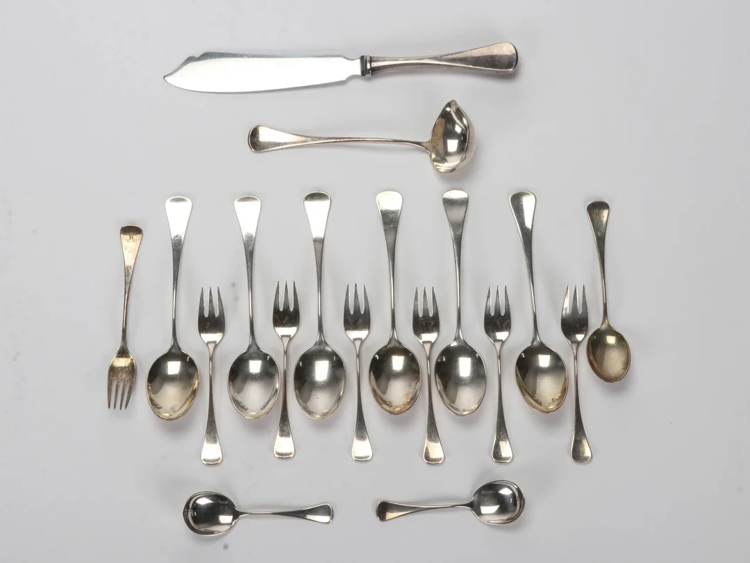 W. & S. Sorensen. 'Patricia' cutlery — Silver, bronze, copper and pewter/Silver flatware — Lauritz