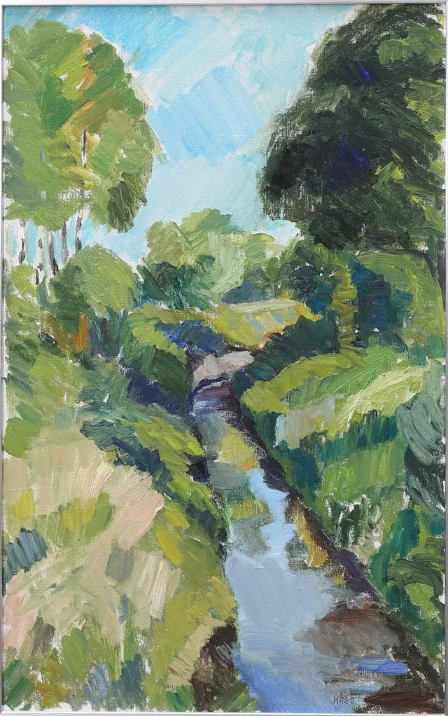 KNUT MÅSÖ. "September", olja på duk, signerad.
