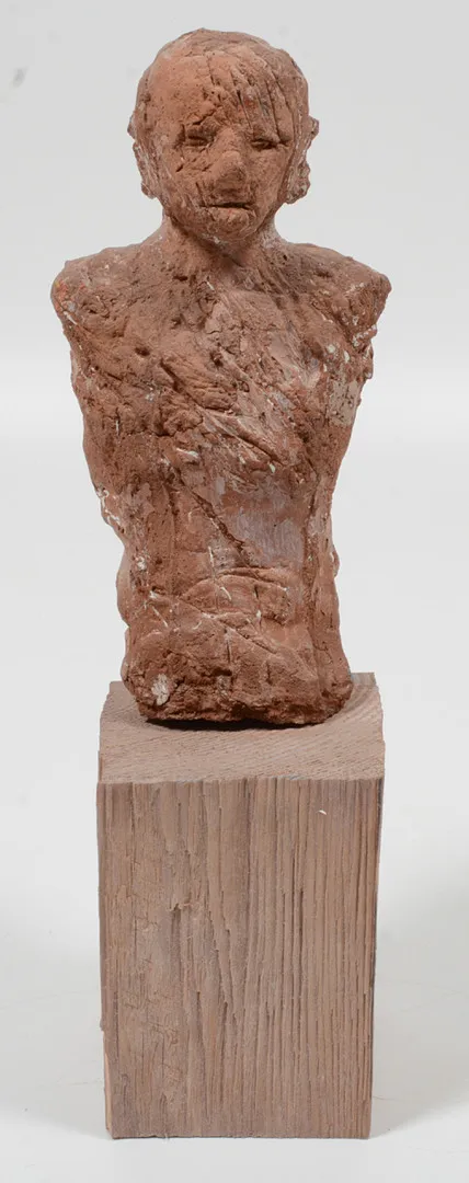 BO SÄLLSTRÖM. Skulptur. Betong, mansbyst.