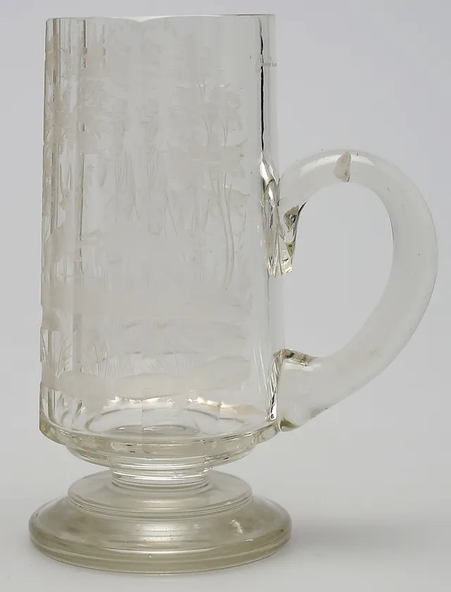 PRAKTSEJDEL, glas, 1900-talets första hälft.