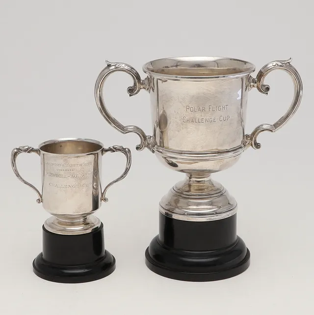 AN EDWARD VIII TWO-HANDLED TROPHY.