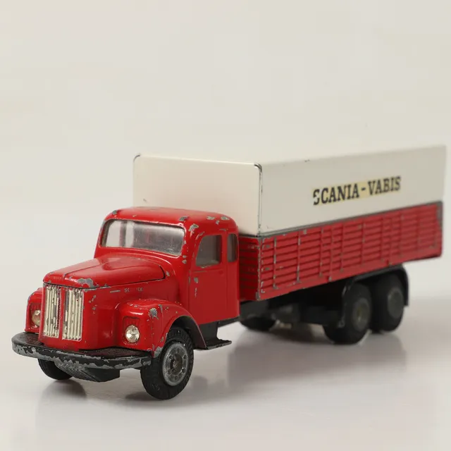 LASTBIL MED SLÄP, "Scania-Vabis", metall, Techno, Danmark.