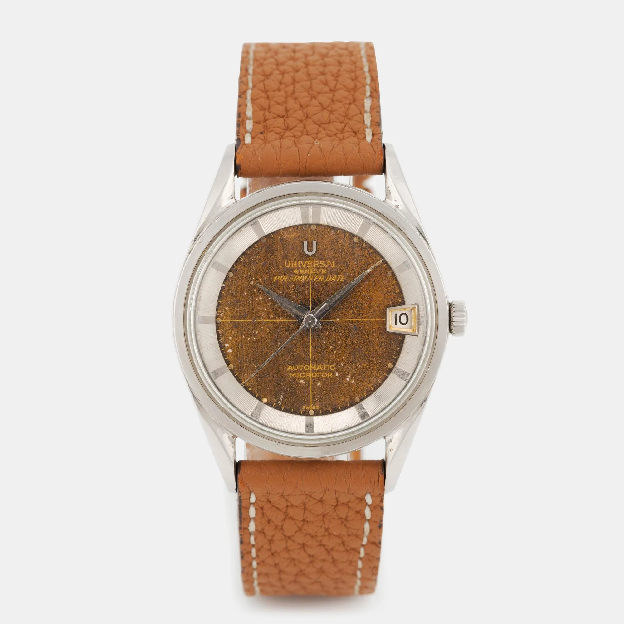Universal Genève, Polerouter Date, "Tropical Dial", ca 1960. — Bukowskis