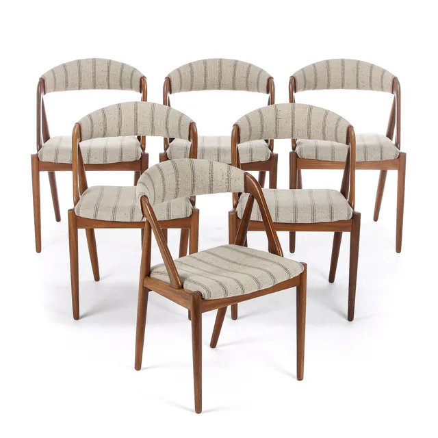 Kai Kristiansen for Schou Andersen Furniture Factory. Six dining chairs, model 31 (6)