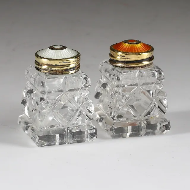 SALT och PEPPARKAR, sterlingsilver, Norge.