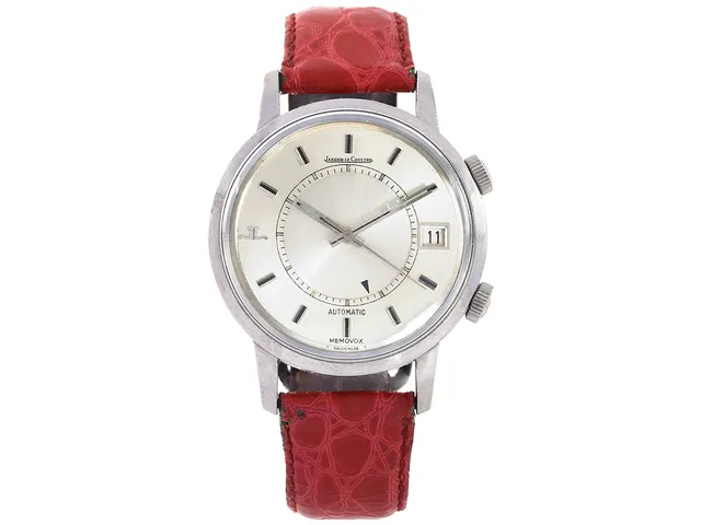 JAEGER-LE COULTRE, Memovox (T Swiss Made T), Cal 916, Serie nr. 2261663, Ref nr. 875.42, Boett nr. 1475631, herrur, 37 mm, stål, automatisk, plexiglas, datum, alarm, läderband, ca 1971.