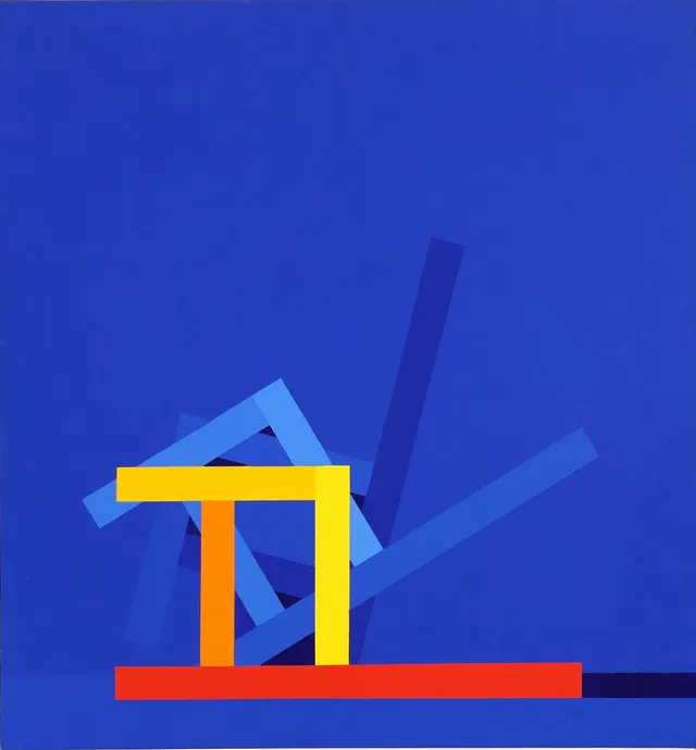 Untitled. Signed and dated on the reverse; Arnoldi 80. Oil on canvas. 150×140 cm.