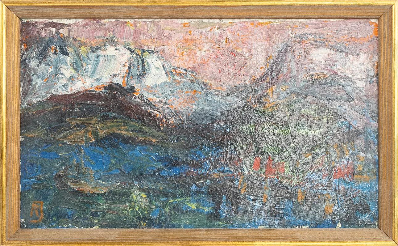RAGNAR JOHANSSON. Fjällmotiv, "Lapporten". — Paintings — Stockholms Auktionsverk Helsingborg