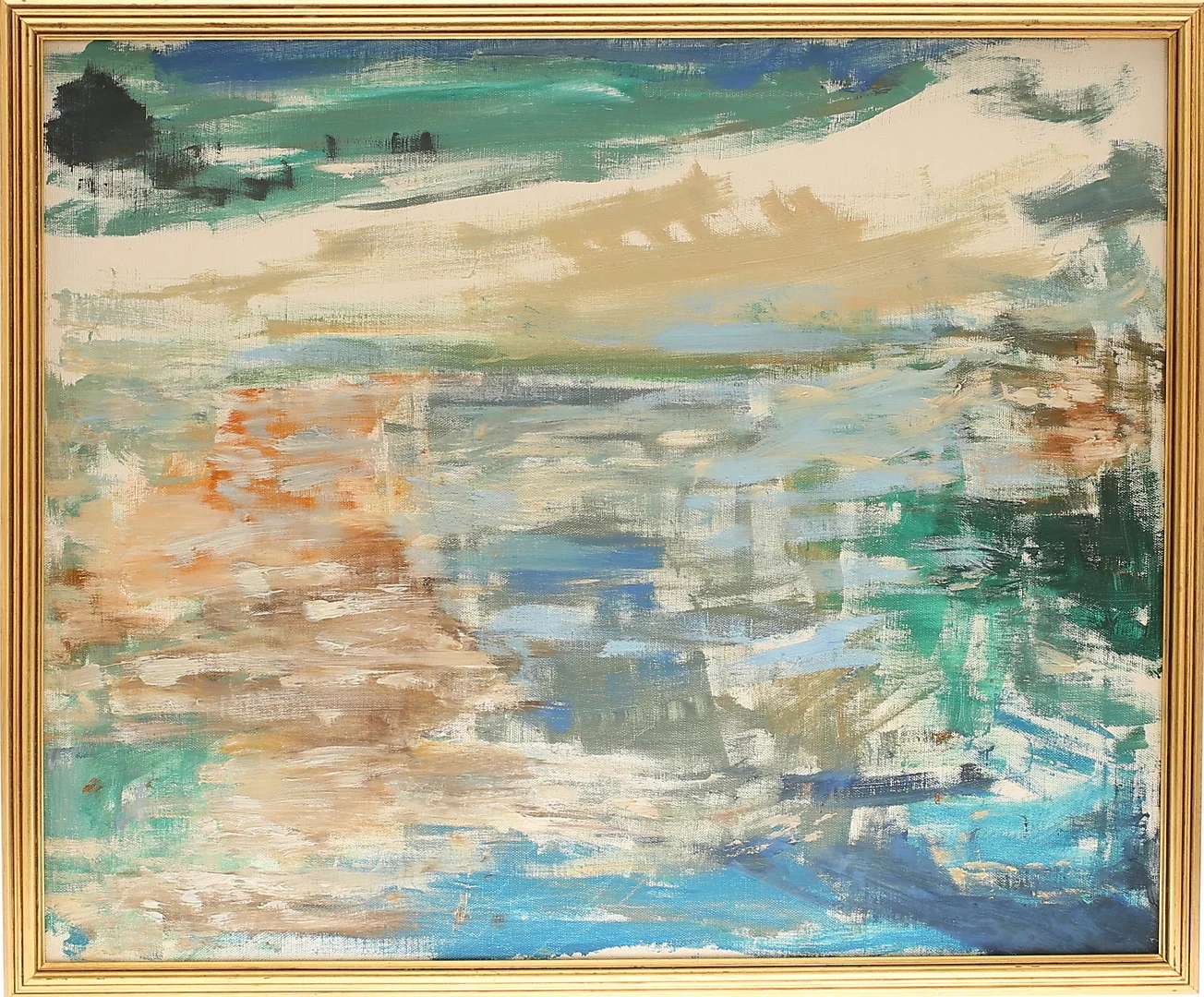 AGNE JOHANSSON. Olja på duk, "Första snön", signerad a tergo. — Paintings — RA Auktionsverket Norrköping