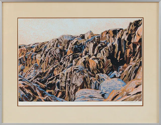 JAN FALKMAN. Serigrafi, Klippor, signerad, daterad -96 och numrerad 29/100.
