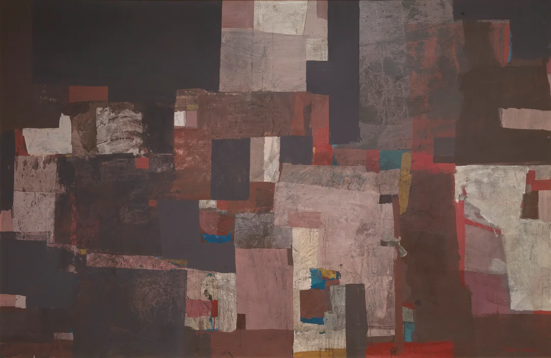 Wold, Roar — "Arkitektonisk landskap" 1976-77 — Kunst/Maleri — Blomqvist