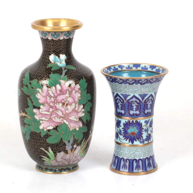 VASER, 2 st, Cloisonné, 1900-tal.