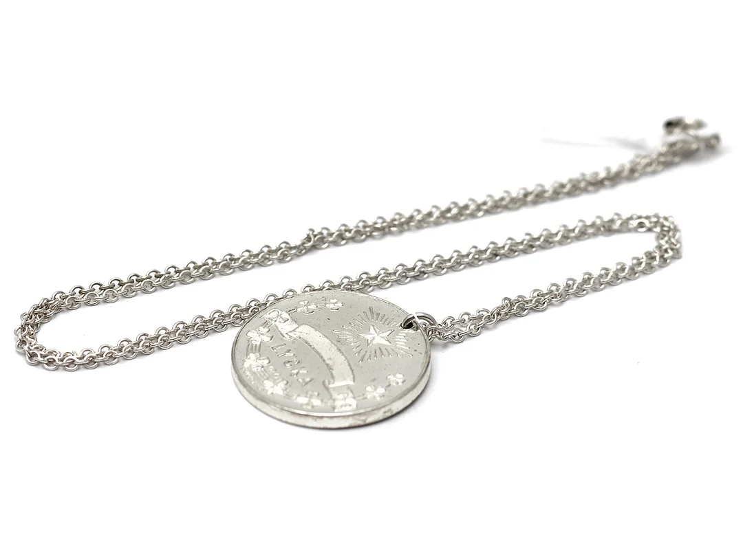 Hänge Lyckoklöver med integrerad halskedja 42cm i silver S925 7,6g, ograverad — Smycken/Hänge — Kaplans