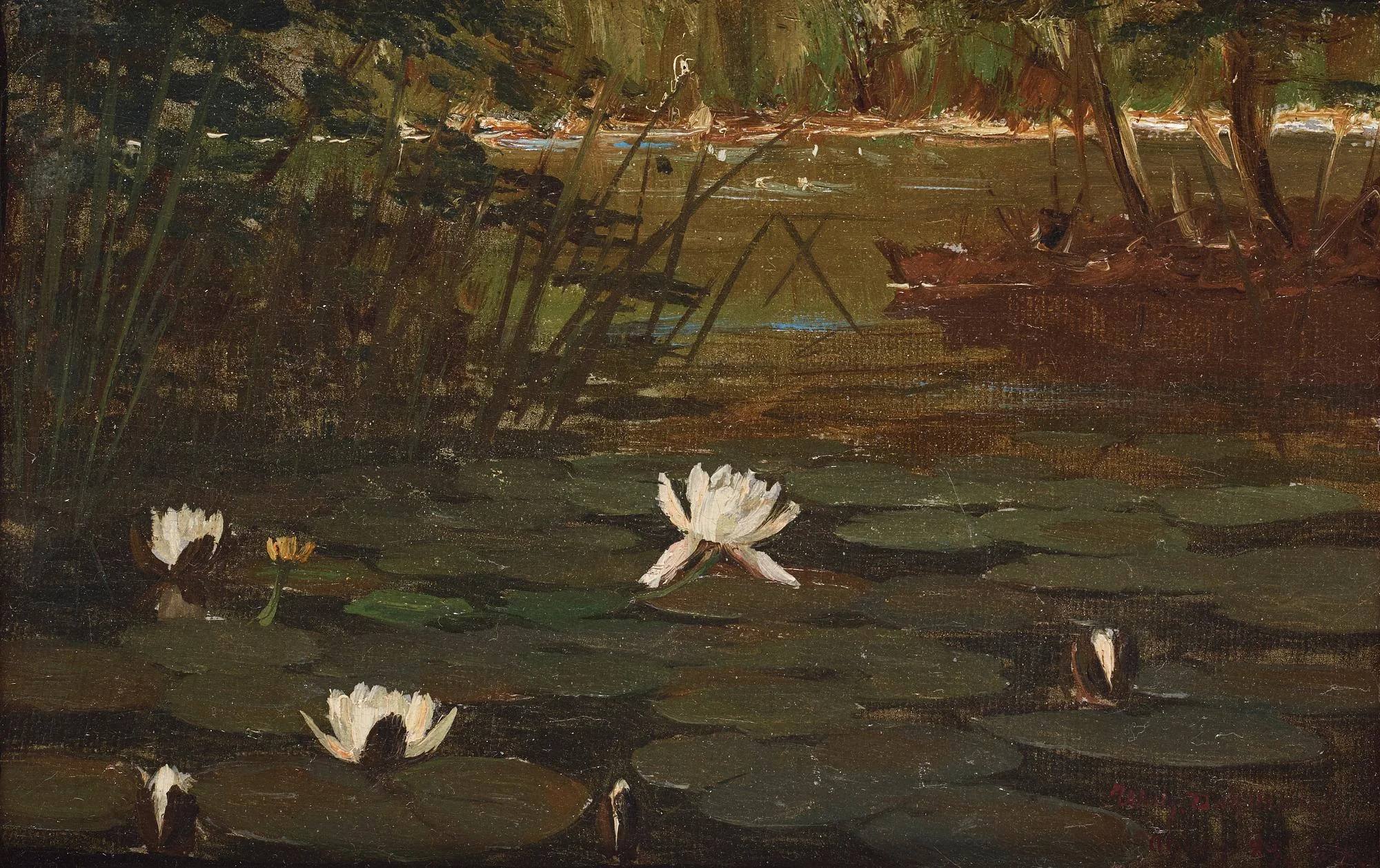 Wilhelm Dahlbom, Näckrosor. — Bukowskis