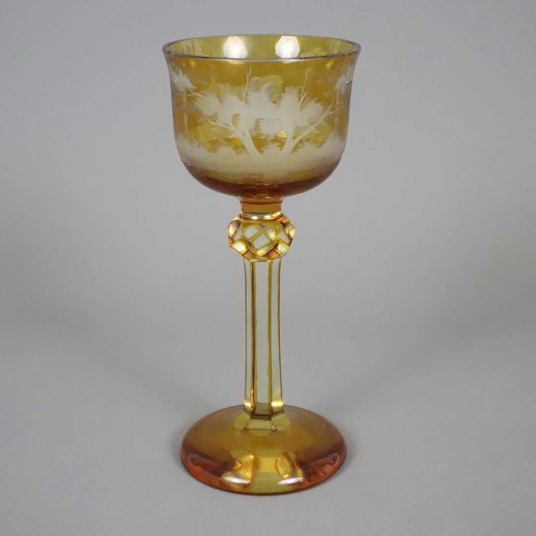 - BÖHMISCHES PRUNKGLAS MIT JAGDMOTIV - 19. JH./UM 1900. — Art glass — Auktionshaus Blank